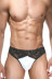 Мужские черно-белые трусы-танга - Артикул 409460