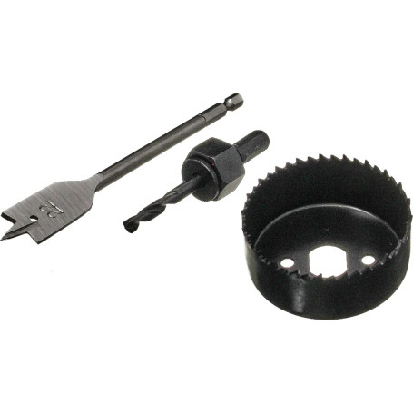 Набор для врезки замков сверло перовое 22 мм, коронка 67 мм - Артикул 2014519319605