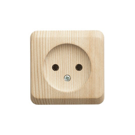 Розветка электрическая без заземления Schneider Electric ЭТЮД (Сосна)