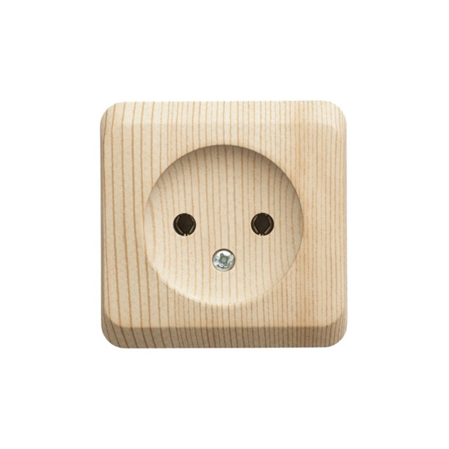 Розветка электрическая без заземления Schneider Electric ЭТЮД (Сосна) - Артикул PA16-001D Розветка электрическая без заземления Schneider Electric ЭТЮД (Сосна) - Артикул PA16-001D