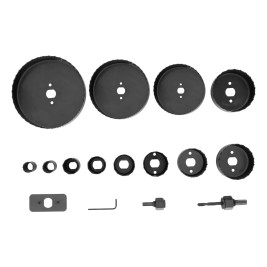 Набор кольцевых пил по дереву, 19 - 127 мм, 12 предм.