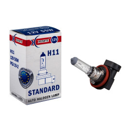 Лампа автомобильная галогеновая H11, 12V, 55Вт, PGJ19-2, 3200k, STANDARD XENITE - 1 шт