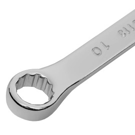 Ключ комбинированный, 10 мм, CrV, полированный хром