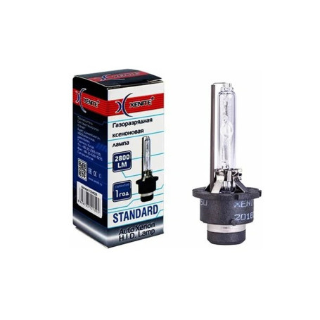 Лампа автомобильная ксеноновая D2S, 85V, 35Вт, P32d-2, 4300К, Standart XENITE - 1 шт - Артикул 1004035_XNI