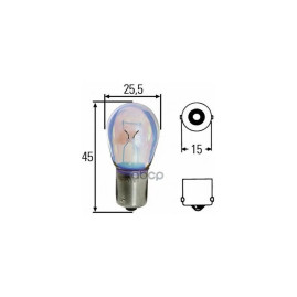 Лампа автомобильная накаливания P21W, 24V, 21Вт, BA15s, Heavy Duty HELLA - 1 шт