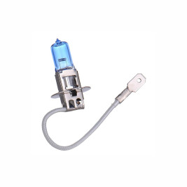 Лампа автомобильная галогеновая H3, 12V, 55Вт, PK22s, SUPER WHITE, LYNXAUTO - 1 шт
