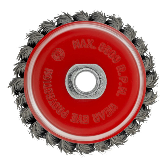 Щётка чашка для ушм 100мм металлическая крученая проволока 74628 - Артикул 7462811 Щётка чашка для ушм 100мм металлическая крученая проволока 74628 - Артикул 7462811