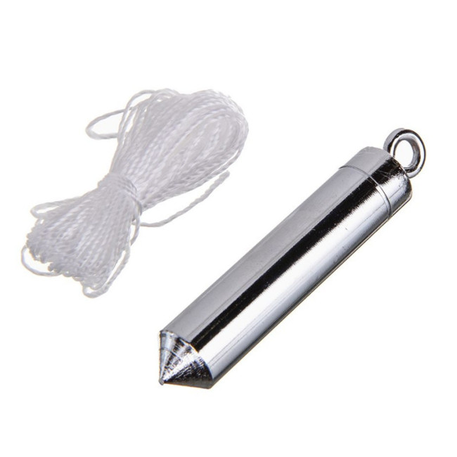 Отвес цилиндрический, 100 г, шнур 5 м - Артикул 8483611 Отвес цилиндрический, 100 г, шнур 5 м - Артикул 8483611