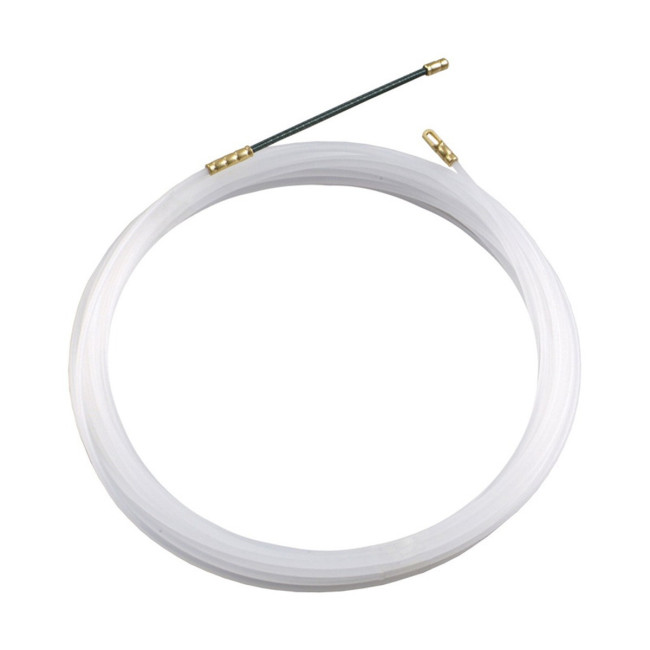 Протяжка кабельная, 15м, нейлон, d 3мм, латунный наконечник, заглушка. - Артикул 2800103 Протяжка кабельная, 15м, нейлон, d 3мм, латунный наконечник, заглушка. - Артикул 2800103