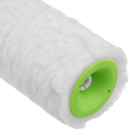 Валик с натуральным мехом, с ручкой, 250 мм, ворс 12 мм, D 48 мм, D ручки 6 мм - Артикул 8012411