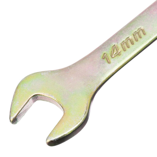 Ключ комбинированный, 14 мм, желтый цинк - Артикул 1498011 Ключ комбинированный, 14 мм, желтый цинк - Артикул 1498011