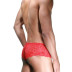 Красные кружевные трусы-хипсы - Артикул 409541