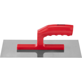 Гладилка из нержавеющей стали, 280 х 130 мм, зеркальная полировка, пластмассовая ручка