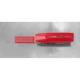 Гладилка из нержавеющей стали, 280 х 130 мм, зеркальная полировка, пластмассовая ручка