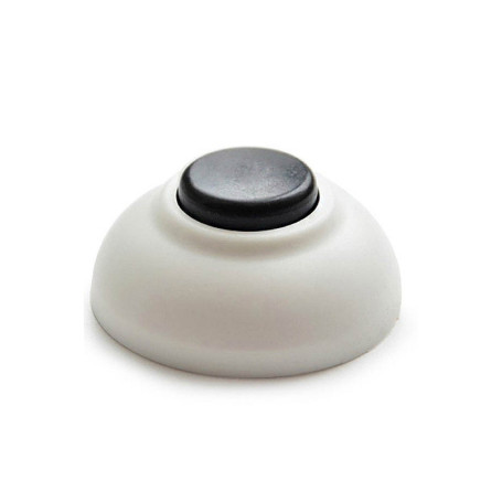 Кнопка звонка круглая белая HEGEL - Артикул 584139