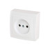 Розетка без заземления открытой проводки цвет Белый NILSON - Артикул 26111015