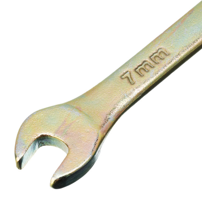 Ключ комбинированный, 7 мм, желтый цинк - Артикул 1497311 Ключ комбинированный, 7 мм, желтый цинк - Артикул 1497311