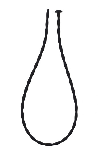Черный уретральный массажер Glide Medium - 30 см. - Артикул 523204