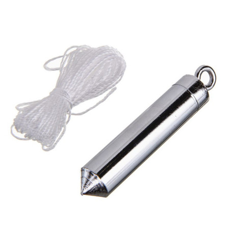 Отвес цилиндрический, 500 г, шнур 5 м - Артикул 8489211