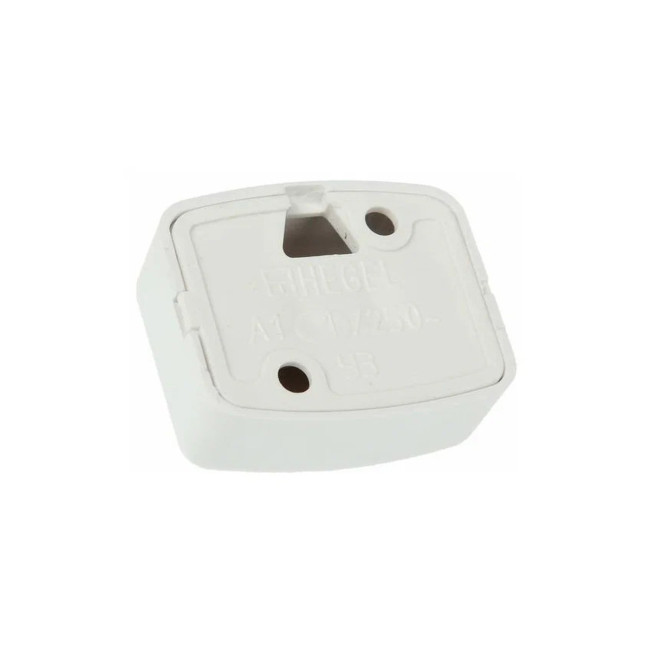 Кнопка звонка прямоугольная белая HEGEL - Артикул 557166