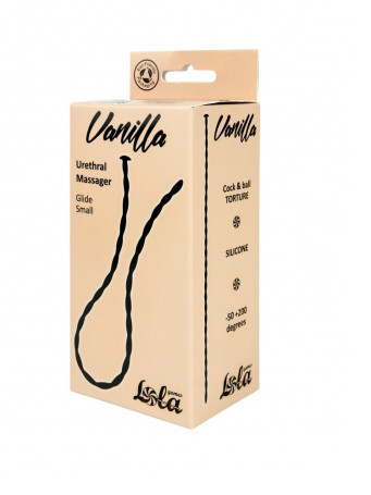 Черный уретральный массажер Glide Small - 30 см. - Артикул 523205