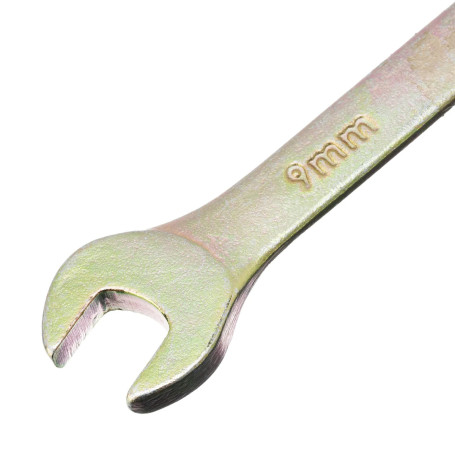 Ключ комбинированный, 9 мм, желтый цинк - Артикул 1497511