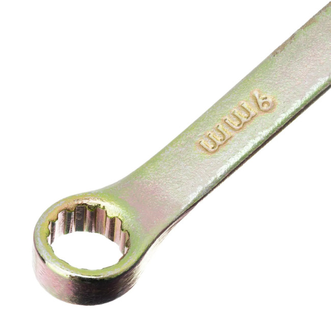 Ключ комбинированный, 9 мм, желтый цинк - Артикул 1497511 Ключ комбинированный, 9 мм, желтый цинк - Артикул 1497511