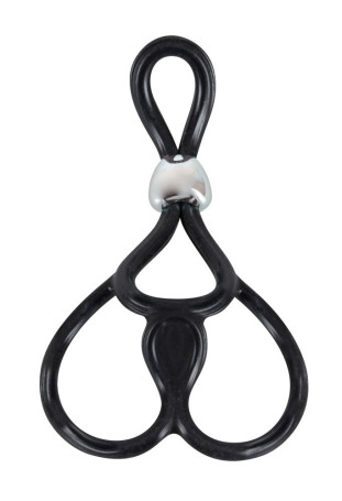 Лассо с подхватом мошонки Triple Ball-und Cockring - Артикул 71355