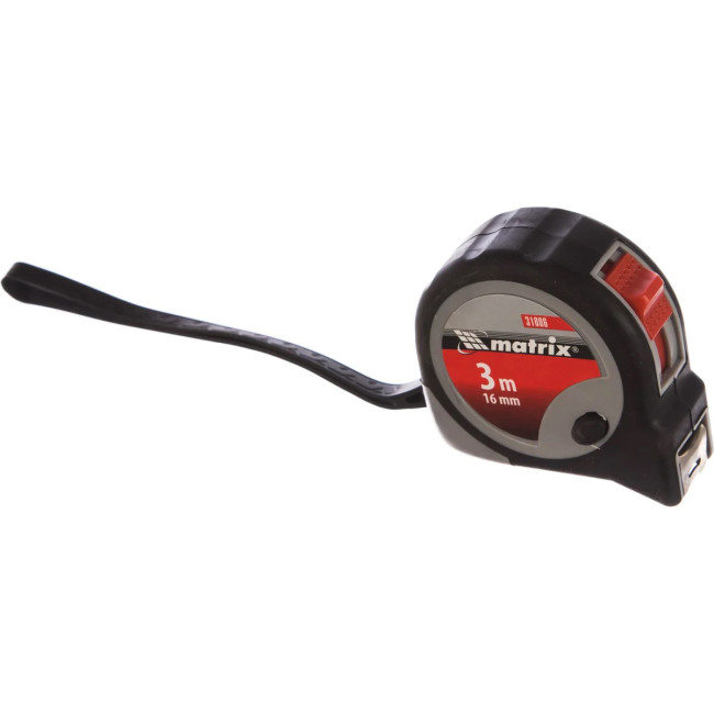 Рулетка 3 м х 16 мм, двухкомпонентный корпус, плавная фиксация - Артикул 3108611 Рулетка 3 м х 16 мм, двухкомпонентный корпус, плавная фиксация - Артикул 3108611