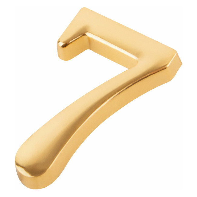 Цифра дверная 7, металл, золото - Артикул 216028 Цифра дверная 7, металл, золото - Артикул 216028