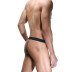 Откровенные розовые трусы на широком черном поясе - Артикул 409813