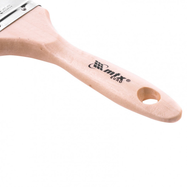 Кисть плоская "Евро" 38 мм, натуральная щетина, деревянная ручка - Артикул 4-01005-038 Кисть плоская "Евро" 38 мм, натуральная щетина, деревянная ручка - Артикул 4-01005-038