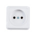 Розетка одномесная, без заземления, открытой установки, белая, 10А, IEK ОКТАВА, РС20-2-ОБ - Артикул ERO10-K01-10-DC
