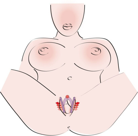 Фиолетовый гибкий фаллоимитатор Intimate Spreader для G-стимуляции - Артикул 71364