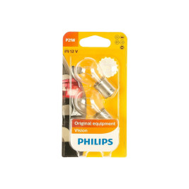 Лампа автомобильная накаливания P21W, 12V, 21Вт, BA15s, PHILIPS - 2 шт