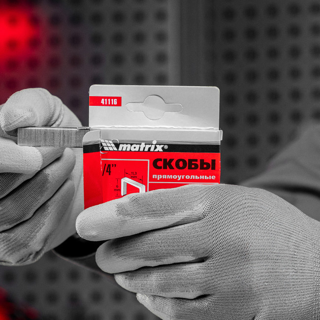Скобы, 6 мм, для мебельного степлера, тип 53, 1000 шт - Артикул 4111611 Скобы, 6 мм, для мебельного степлера, тип 53, 1000 шт - Артикул 4111611