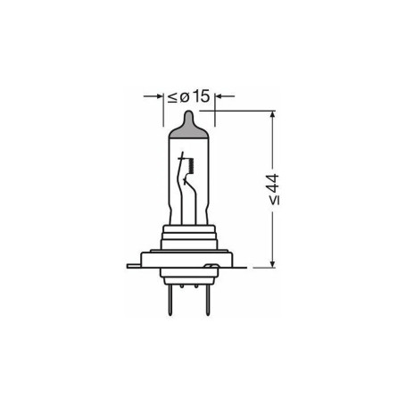 Лампа автомобильная галогеновая H18, 12V, 65Вт, PY26d-1, ORIGINAL LINE Osram - 1 шт - Артикул 64180L_OSR