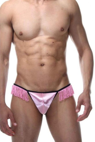 Пикантные мужские стринги с бахромой - Артикул 366666