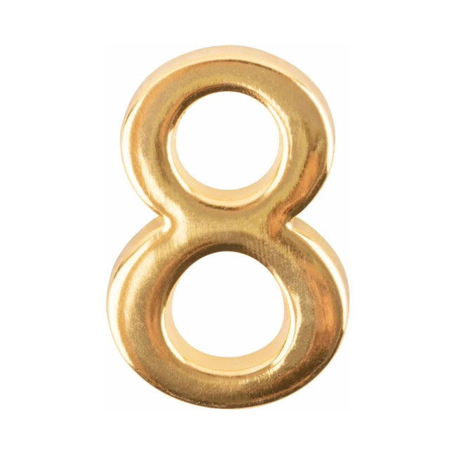 Цифра дверная 8, металл, золото - Артикул 216030 Цифра дверная 8, металл, золото - Артикул 216030