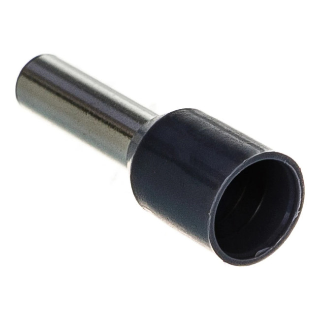 Наконечник НШВИ E2512 2,5-12 медный 2,5мм2 втулочный изолированный, серый - Артикул E2512 Наконечник НШВИ E2512 2,5-12 медный 2,5мм2 втулочный изолированный, серый - Артикул E2512