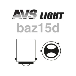 Лампа автомобильная накаливания P21/4W, 12V, 21/4Вт, BAZ15d, VEGAS AVS - 2 шт