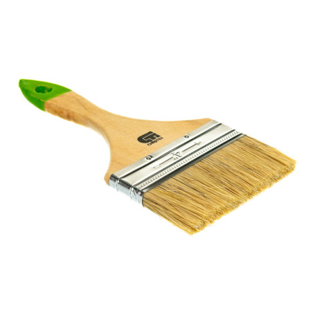 Кисть плоская, натуральная щетина, 100 мм - Артикул 8226611
