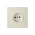 Розетка одноместная без заземления, бежевая Thema NILSON 24121015 - Артикул 24121015