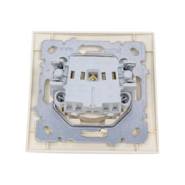 Розетка одноместная без заземления, бежевая Thema NILSON 24121015
