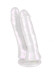 Белый перламутровый двойной фаллоимитатор Baroque - Артикул 575165