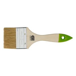 Кисть плоская, натуральная щетина, 63 мм