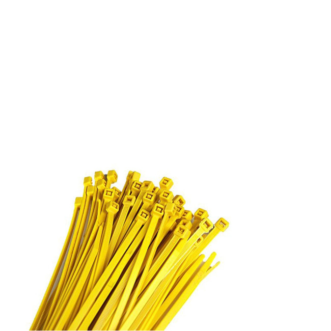 Хомуты, 150 х 2,5 мм, пластиковые, желтые, 100 шт. - Артикул 4550611 Хомуты, 150 х 2,5 мм, пластиковые, желтые, 100 шт. - Артикул 4550611