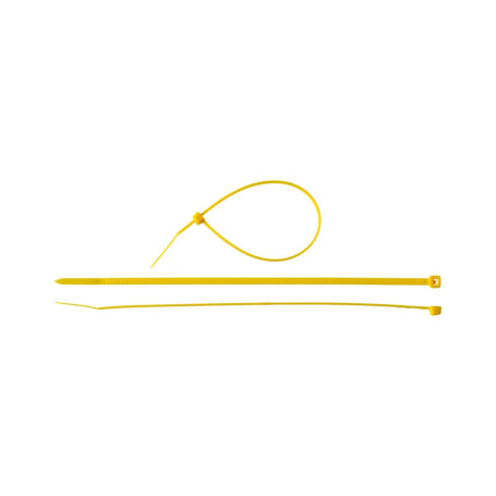 Хомуты, 150 х 2,5 мм, пластиковые, желтые, 100 шт. - Артикул 4550611