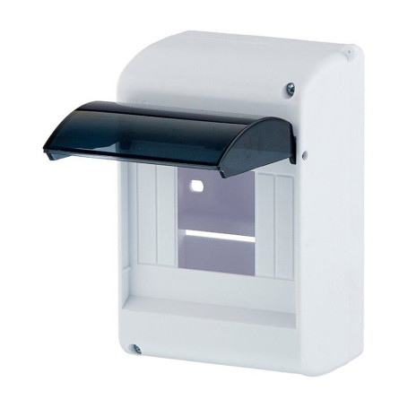 Бокс, щит распределительный, навесной, под пломбу, ЩРН-П, 6 модулей, прозрачная дверца - Артикул MKP42-N-04-30-12