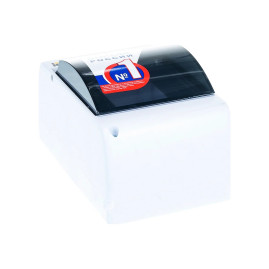 Бокс, щит распределительный, навесной, под пломбу, ЩРН-П, 6 модулей, прозрачная дверца